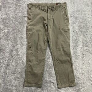 Weatherproof Mens Cargo Pants Size 38x32 Green Outdoor‎ Working Pants Stretch